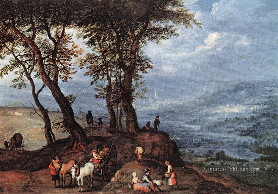 Aller au marché Flamand Jan Brueghel l’Ancien Peintures à l'huile